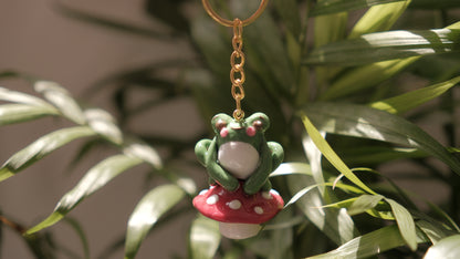 Froggy Shroom Keychain