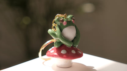 Froggy Shroom Keychain